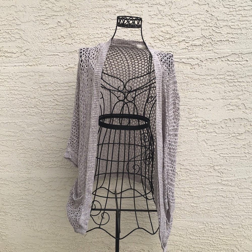 Garage Mesh Knit Open Cardigan